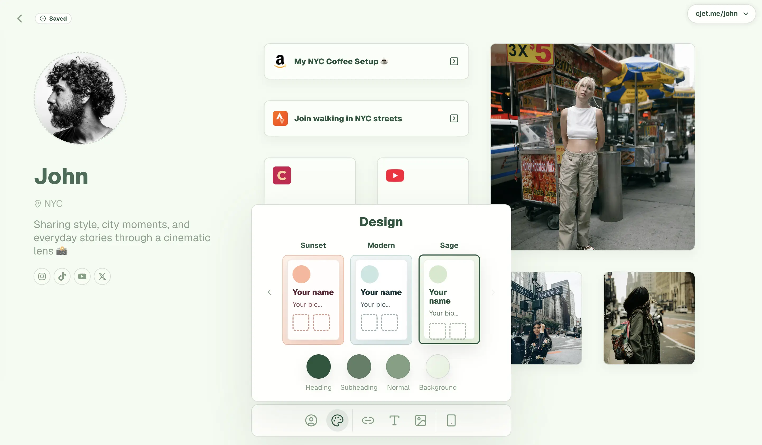 CreatorsJet link in bio design customization